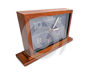 Art deco wooden clock