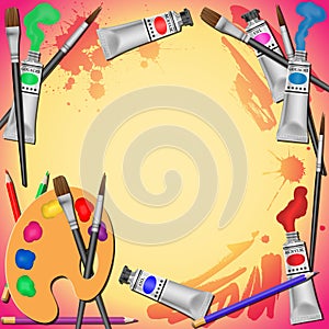 Art Equipment Background