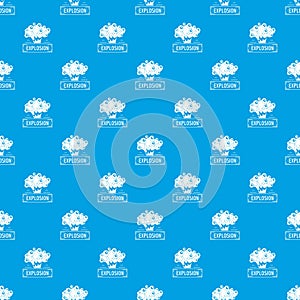 Art explosion pattern vector seamless blue