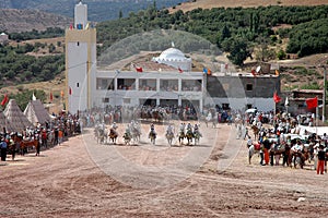 Fantasia art in Morocco photo