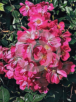 Art Flowers background. photo