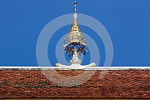 Art of gable apex in thai Temple