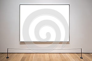 Art gallery blank picture frame for mockup