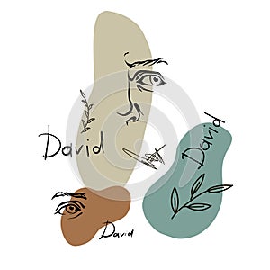 Art head of David Michelangelo 6