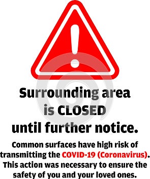Alert message about COVID-19 Situation