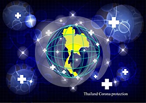 Art,virus corona,covid-19 design Darkness Medical thailand photo