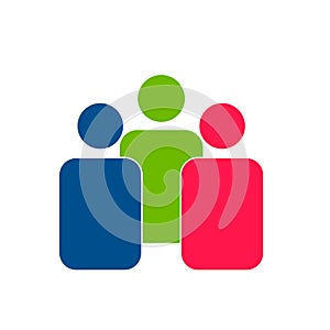 People Icon couple Group for Business Team Management Persons Avatar Color, leadership.