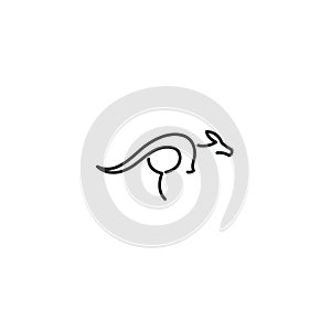 Kangaroo line logo