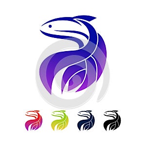 Betta fish logo