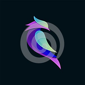Colorful bird logo
