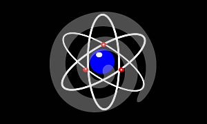 Atomic power or atomic energy vector Art and vector atoms Art & Illustration