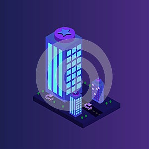 ÃÂ°sometric Modern Architecture Flat Buildings