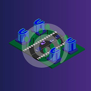 Vector ÃÂ°sometric Modern Architecture Flat Buildings ÃÂ°llustration