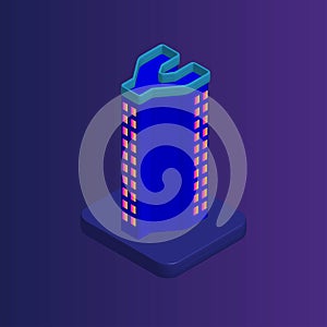 ÃÂ°sometric Flat Building Vector ÃÂ°llustration. Vector Home ÃÂ°sometric