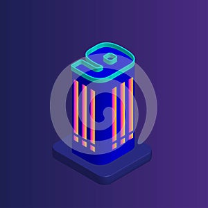 Vector Isometric Futuristic Flat Building ÃÂ°llustration