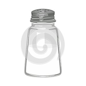 Salt shaker isolated on white background. Vector