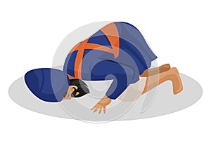 Vector Graphic Illustration of Punjabi Nihang Sardar