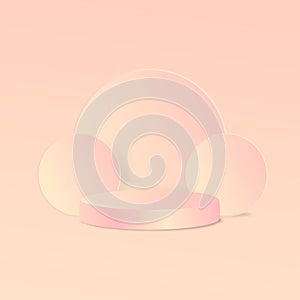 gradient pink podium