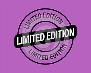 Limited edition vector icon, black in color.