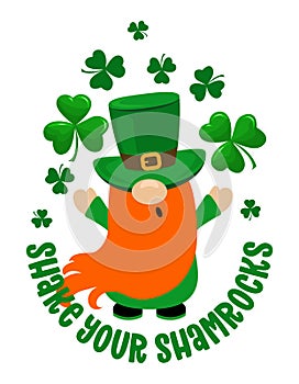 Shake your shamrocks - funny St Patrick`s Day