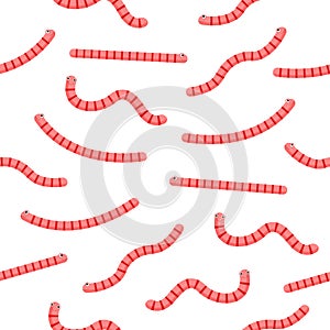 Worms seamless pattern.