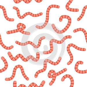 Worms seamless pattern.