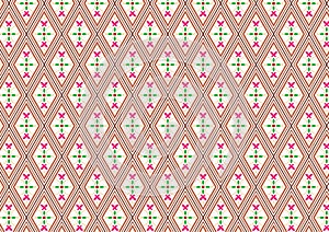 Colorful seamless geometric batik pattern
