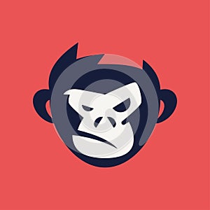 Funky Monkey Head Logo