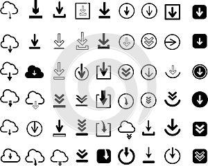 web vector illustration download icon set