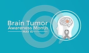 Brain Cancer awareness month is observed each year in May. photo