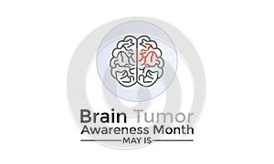 Brain Cancer awareness month is observed each year in May. photo