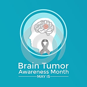 Brain Cancer awareness month is observed each year in May. photo