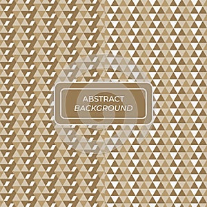 Seamless geometric pattern with triangle grid line modern repeat background with brown color
