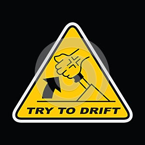 Sticker rancing try to drift