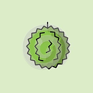 Durian Icon Illustration