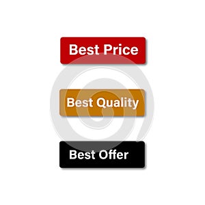 Best Price, Quality, and Offer Labels