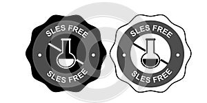 Black SLES Free Product Safety Badges