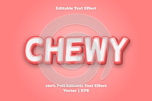 Chewy editable text effect modern style