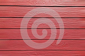 Art of line pattern on red wooden wall background. Abstract and wallpaper exterior design of wood