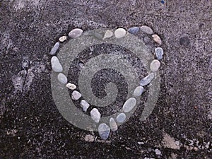 Art. love stones.. LOVE IS strong as a rock photo