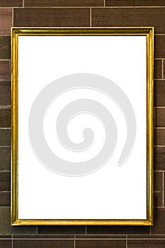 Art Museum Frame Vintage Ornate Painting Picture Blank Clipping