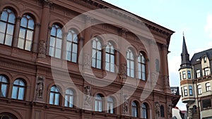 The Art Museum Riga Bourse building facade in the Old Town