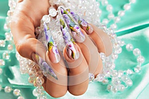 Art nail design.