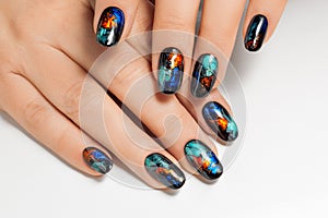 Art nails desingn.