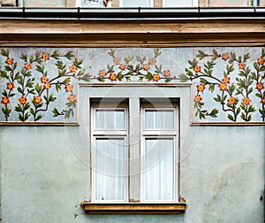 Art nouveau architectural detail from the streets in Sarajevo