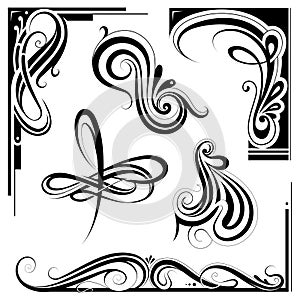 Art nouveau design elements photo