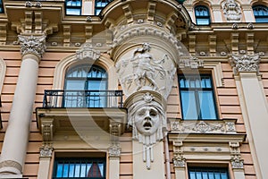 Art Nouveau District Jugendstil in Riga photo