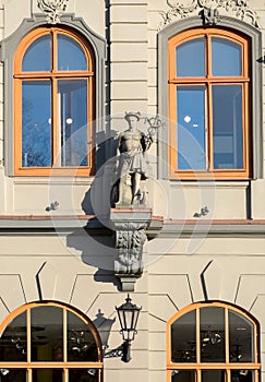 Art Nouveau facade decoration in Riga