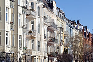 Art nouveau facades in Kiel