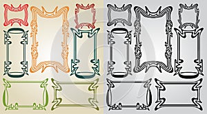 Art nouveau frames